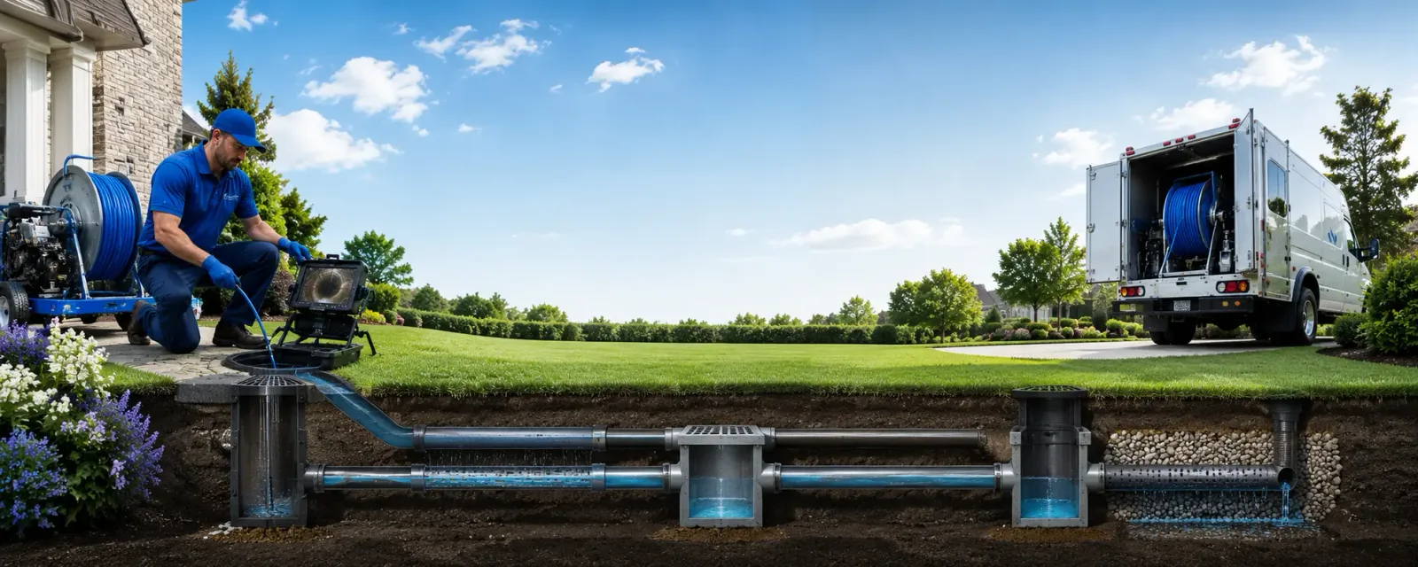 Outdoor drain cleaning information for Orange, MA